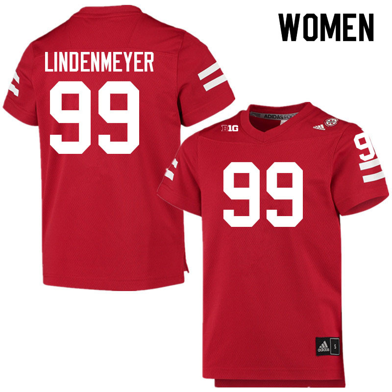 Women #99 Luke Lindenmeyer Nebraska Cornhuskers College Football Jerseys Sale-Scarlet